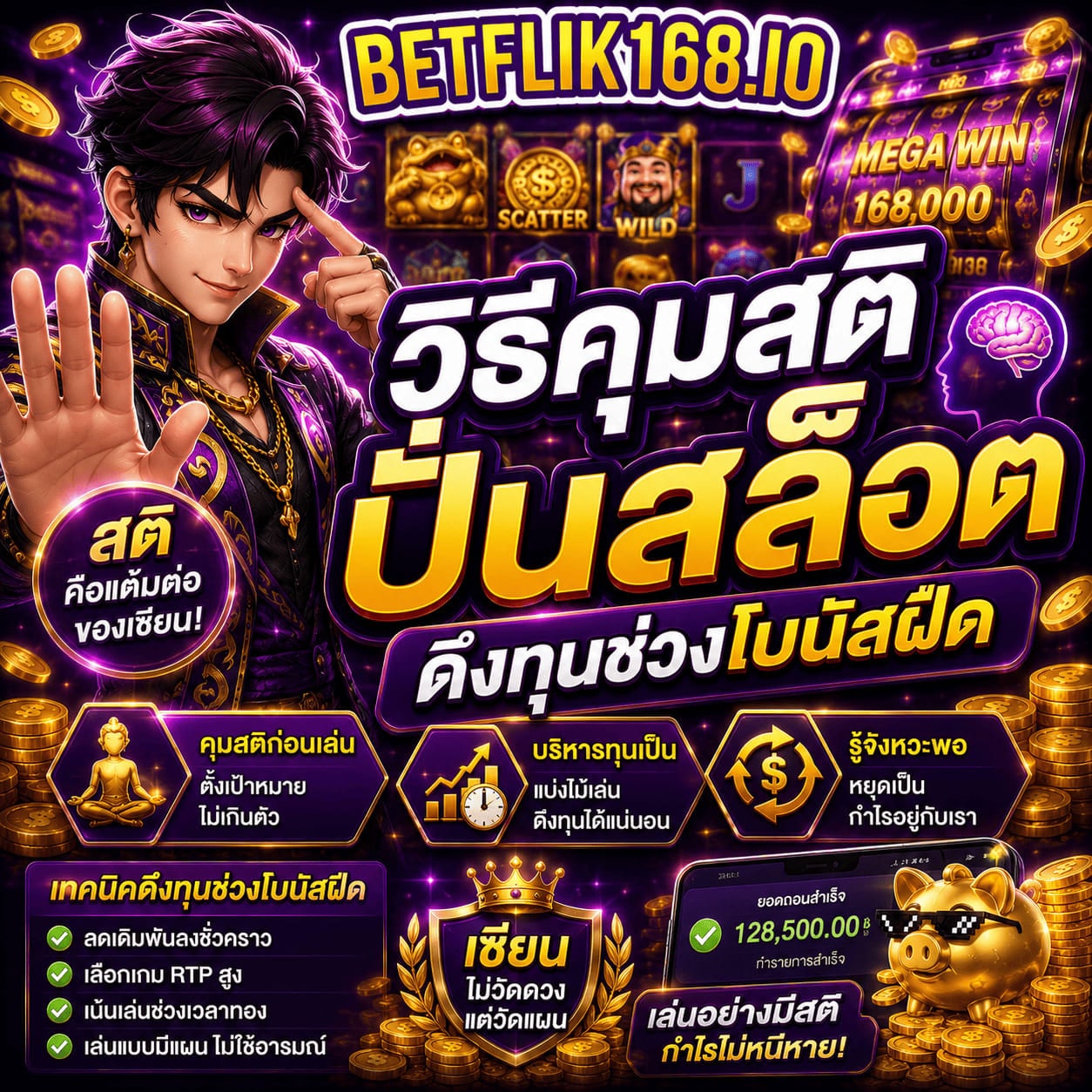 วิธีคุมสติปั่นสล็อต ดึงทุนคืนแบบเซฟตัวเอง
